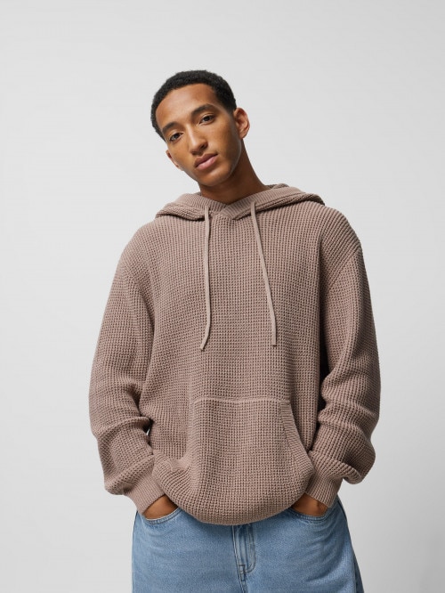 OUTHORN Men's oversize hooded sweater