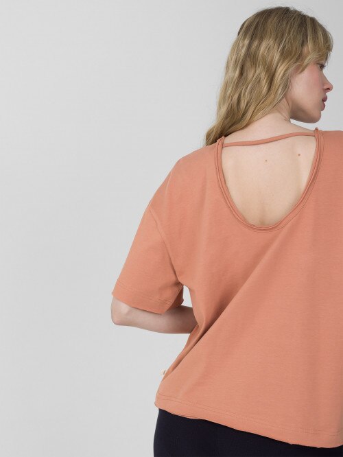 OUTHORN Women's scoopback Tshirt  orange orange