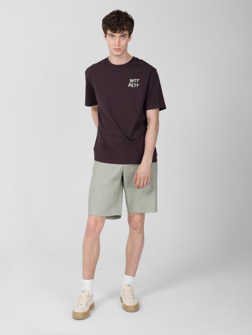 Men's T-shirt with print - purple