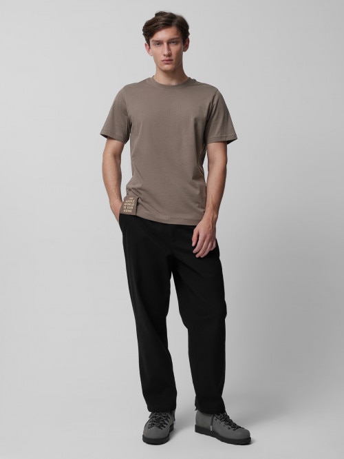OUTHORN Men's Tshirt with print khaki