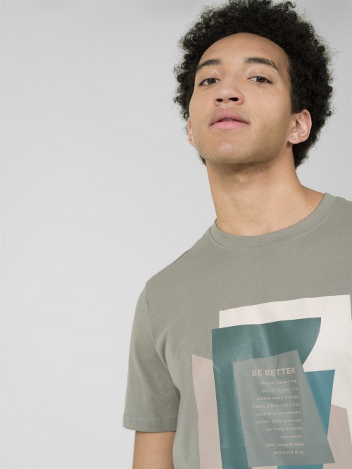 OUTHORN Men's Tshirt with print gray