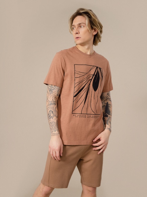 OUTHORN Men's tshirt with print
